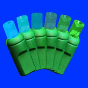 Blue to green 5mm colorwave light string