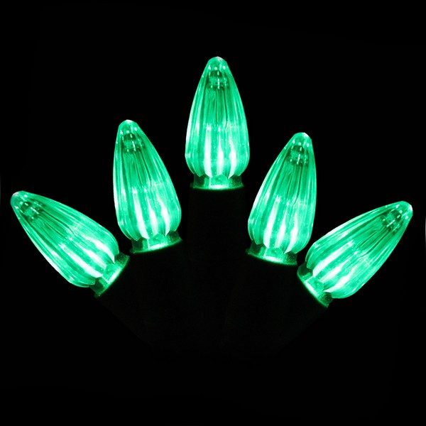 Green C3 LED string light