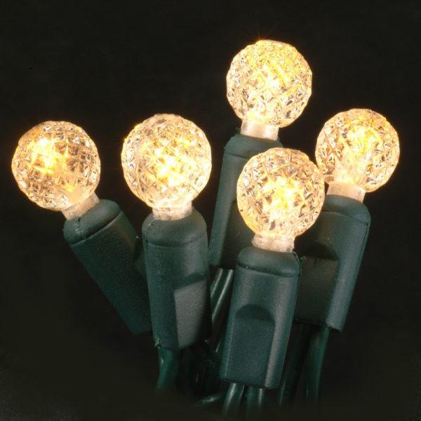 Antique candlelight G12 faceted LED light string