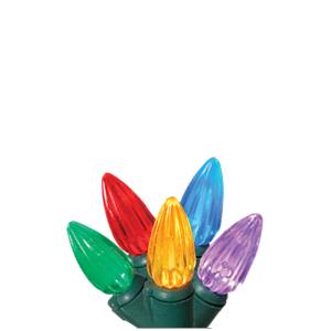 Multi-colored C3 LED light string