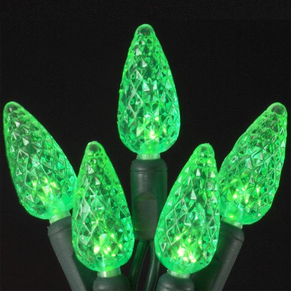 Green C6 LED light string