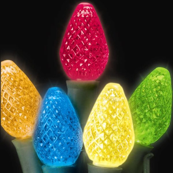 Multi-colored C7 LED light string
