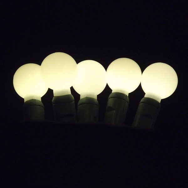 Warm white G20 LED glow light string