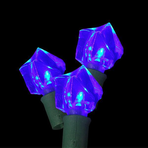 Blue rock-shaped LED light string